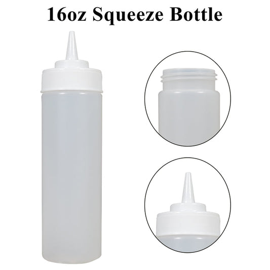 Pro-Kitchen - 16oz Squeeze Bottle - Standard - Clear - QY410C