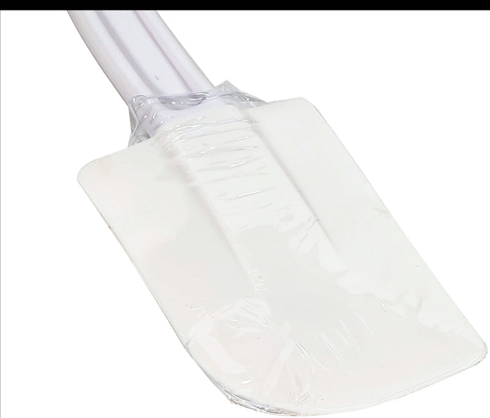 Plastic Scraper - 10" Flat Blade - White Handle