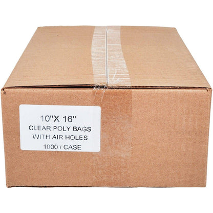 SO - 10"x16" Poly Bags - Clear - w/Holes