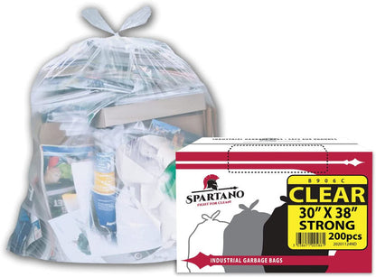 Spartano - Garbage Bags - Strong - Clear - 30"x38"