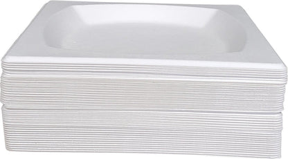 Eco-Craze - 8" Square Bagasse Plate - Retail Pack