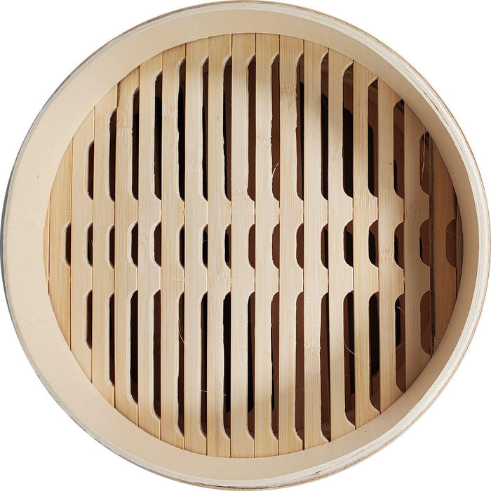 Bamboo Steamer 12" - 2 Tier + Cover