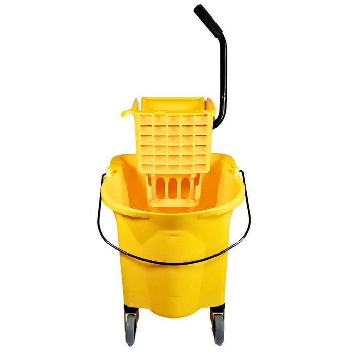 Spartano - 36L Mop Bucket with Side Press Wringer - Yellow - 4938