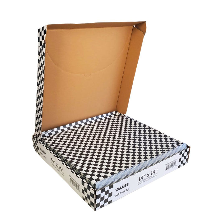 Value+ - Checkered Sheets - Black - 14"x14"