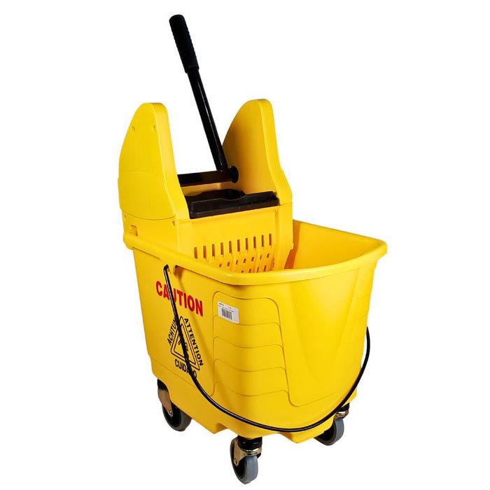 Spartano - 27L Mop Bucket with Down Press Wringer - Yellow - 4939