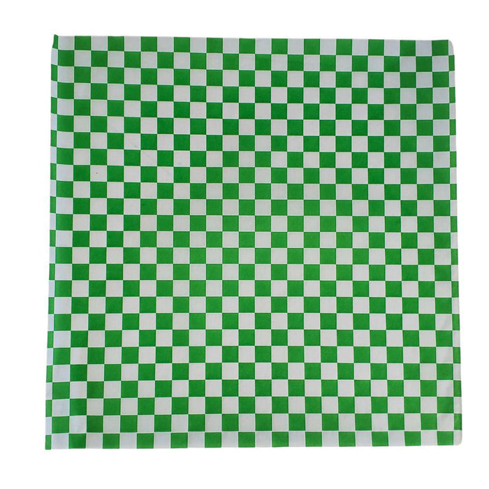 Value+ - Checkered Sheets - Green - 12"x12"