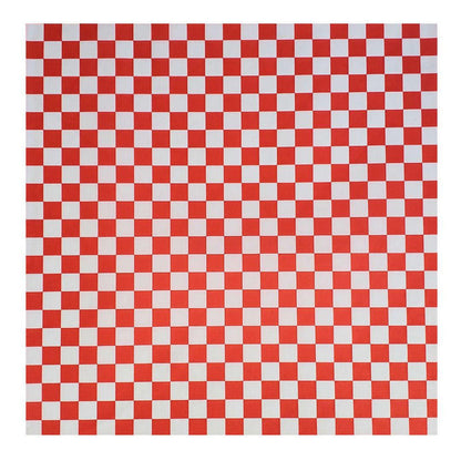 Value+ - Checkered Sheets - Red - 12"x12"