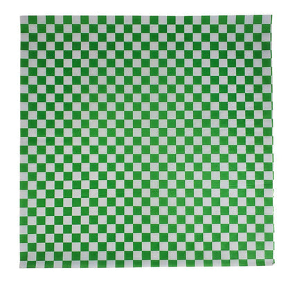 Value+ - Checkered Sheets - Green - 14"x14"