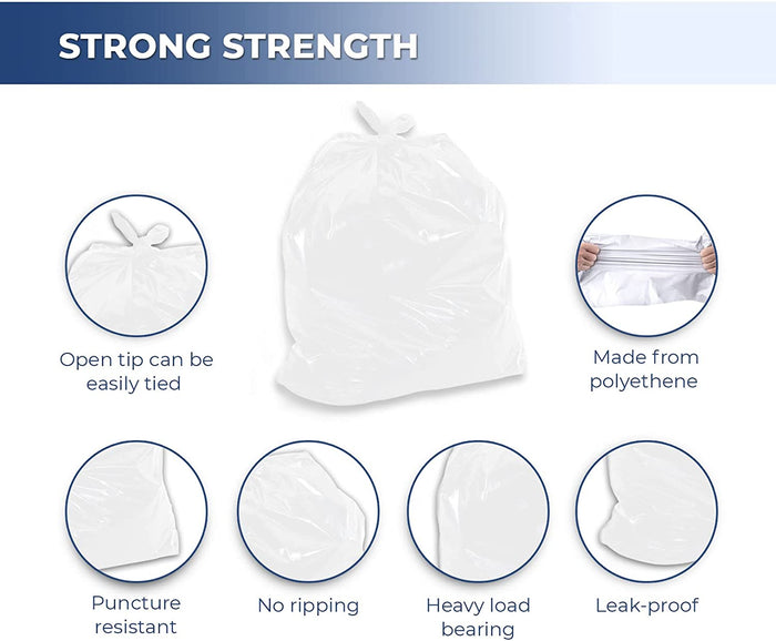 Spartano - Garbage Bags - Strong - White - 26"x36"