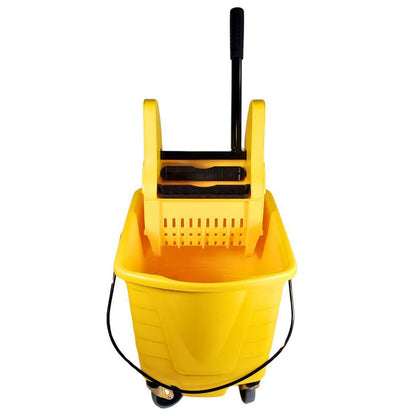 Spartano - 27L Mop Bucket with Down Press Wringer - Yellow - 4939