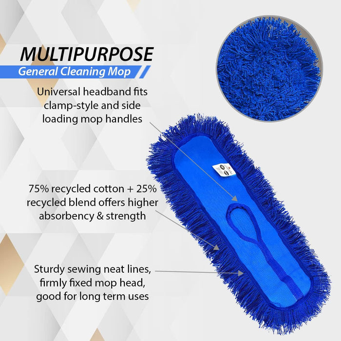 Spartano - 24" Dust Mop Head - Blue