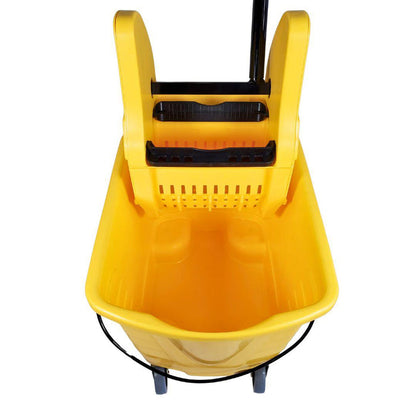 Spartano - 27L Mop Bucket with Down Press Wringer - Yellow - 4939