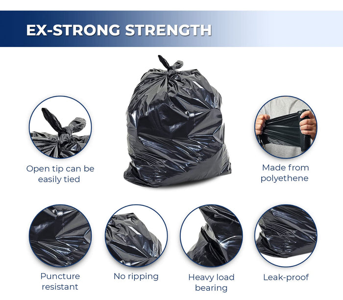 Spartano - Garbage Bags - Ex-Strong - Black - 26"x36"