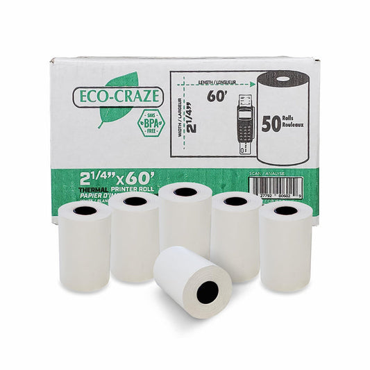 Eco-Craze - 2 1/4"x60' Thermal Rolls