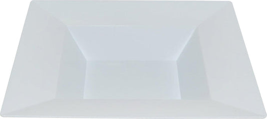 CLR - 8.5" Square Plastic Bowl - White / SB85