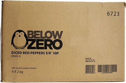 Below Zero - IQF Diced Red Peppers - 6723