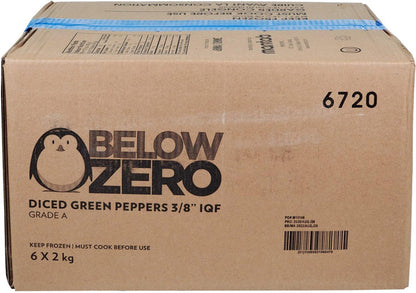 Below Zero - IQF Green Pepper Diced - 6720