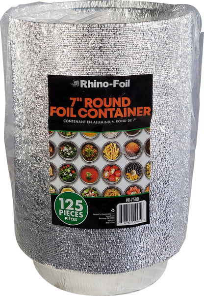 Rhino - 7" Round Foil Container - R-7500