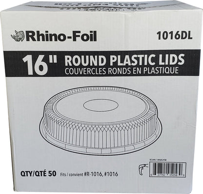 Rhino-Foil - Lids for 16" Round Catering Tray - Plastic - 1016DL