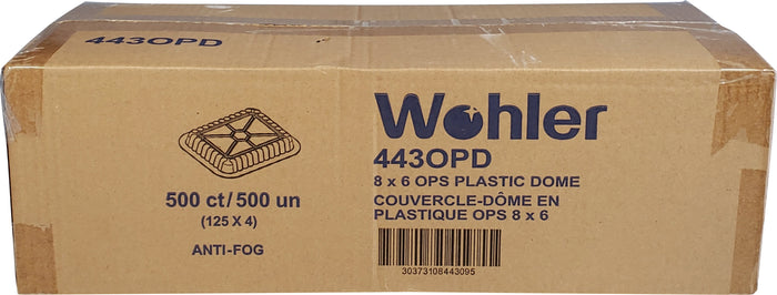 Wohler - 7" Round Dome Lid for Alum. Cont. - Plastic - 570DD