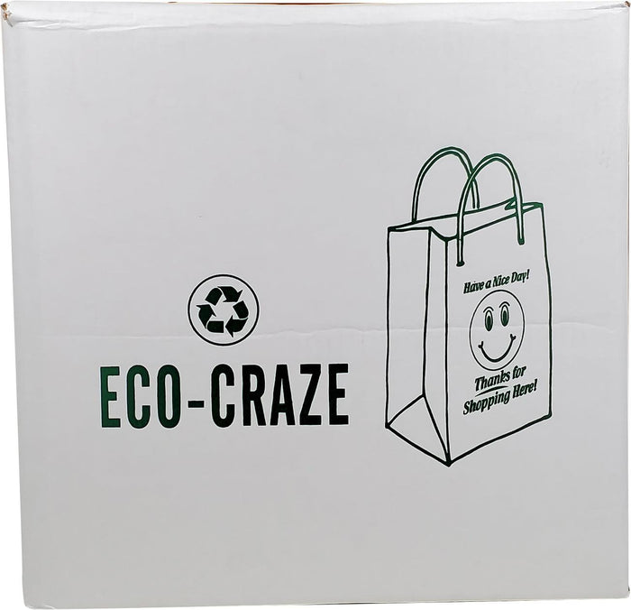 Eco-Craze - Thank You - White Paper Handle Bags - 13x7x13