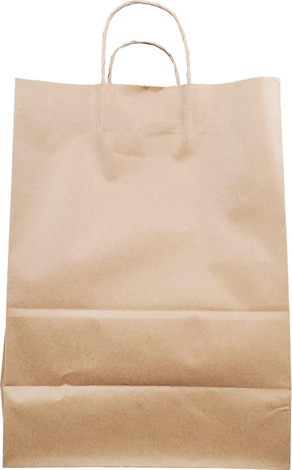 Prime Bags - Self Adhesive Paper Bags with Twisted Handles - 10x5x13