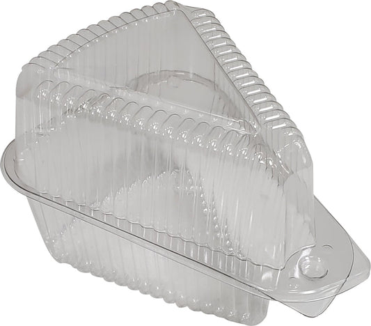 Pie Slice Container - Extra Deep - Clear Hinged - 503230