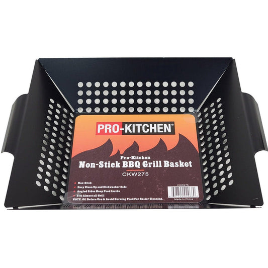 CLR - Pro-Kitchen - Non-Stick BBQ Grill Basket 13.5x12"