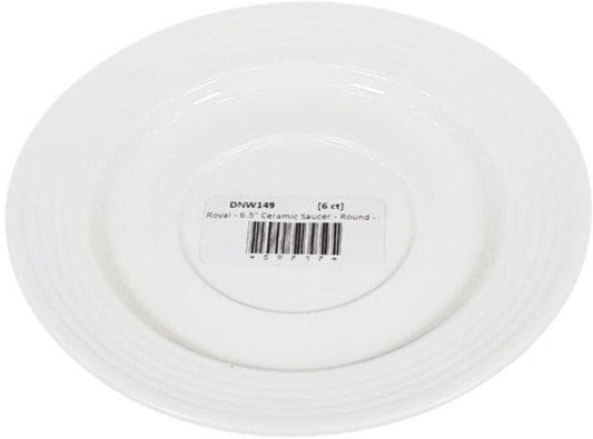 CLR - Royal - 6.5" Ceramic Saucer - Round