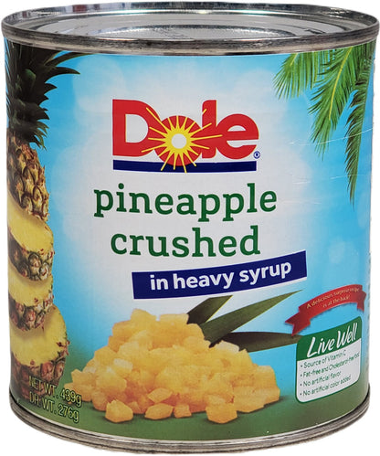 Dole - Pineapple - Crushed - in Heavy Syrup - 432 g