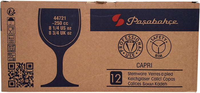 Pasabahce/Capri - Wine Glass 8.5oz/250ml - PG44721