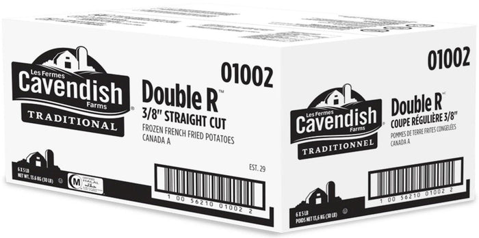 Cavendish - French Fries - Straight Cut - Double RR 3/8 - 01002