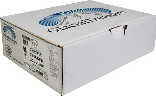 Glacial Treasures - Cooked Chicken Souvlaki - Halal 40 x 100 g