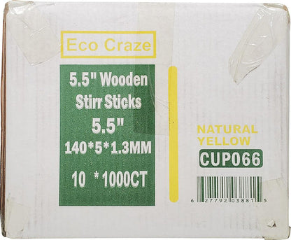 Eco-Craze - 5.5" Stir Sticks - Wooden