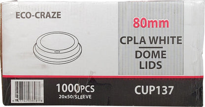 Eco-Craze - CPLA 8oz Dome Lid