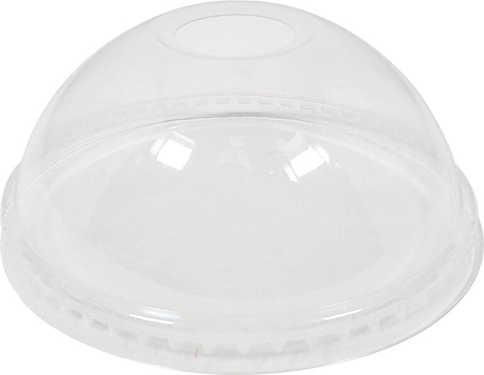 Morning Dew - Clear Dome Lid with Hole - 16-24oz Pet Cup - 98mm - HDOME-16