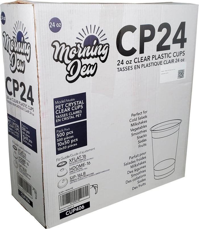 Morning Dew - 24 oz Clear Pet Cup - 98mm - CP24