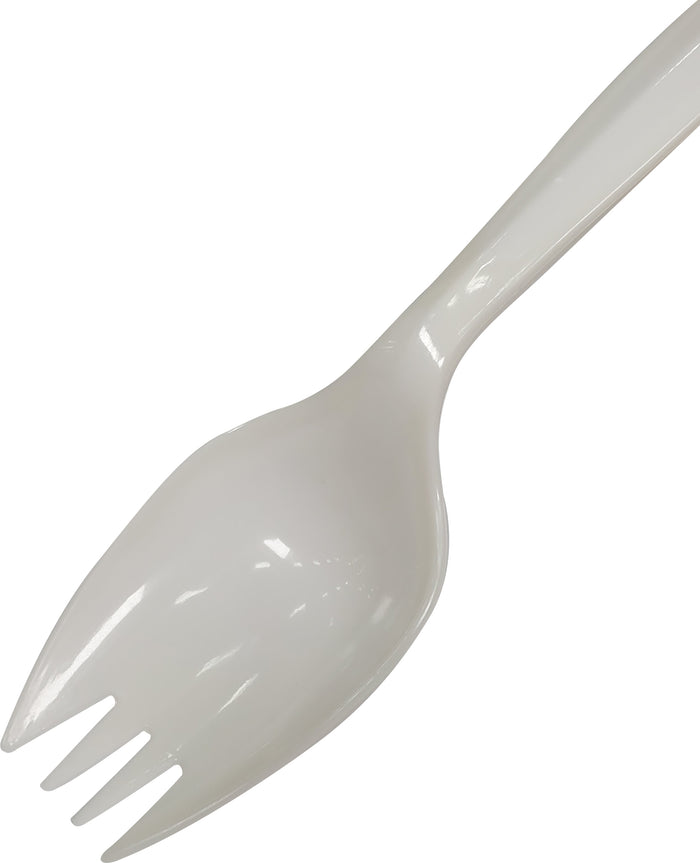 Value+ - Plastic Sporks - White - Bulk - B1005