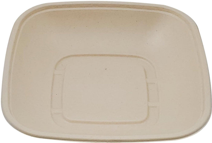 Eco-Craze - 32 oz Natural Pulp Square Container - CB32B