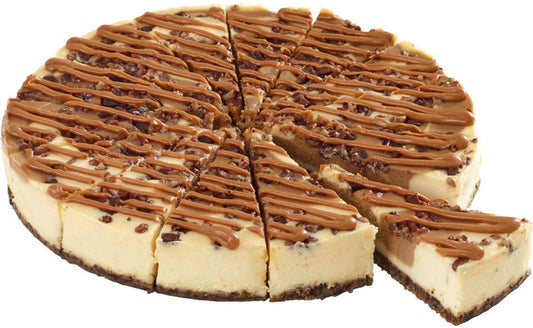 VSO - Elite - Cake - 10" Caramel Pecan Cheesecake - Sliced