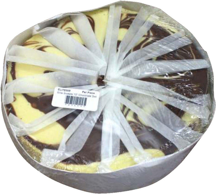 Elite - Cake - 10" Chocolate Swirl Cheesecake - Sliced