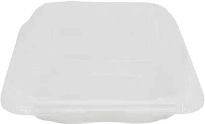 CLR - Genpak Clover - Hinged Container Extra Large - Clear 9.25x9.65x3 - 3 Comp. - CLX399-CL