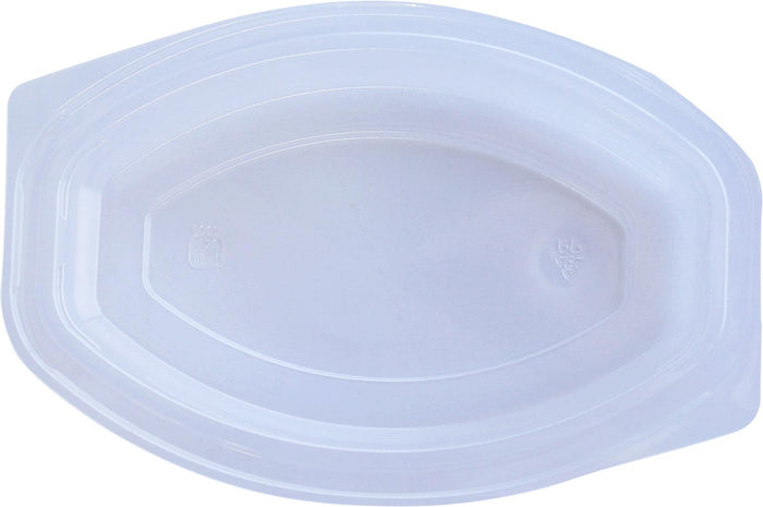 Value+ - 12WC - Oval Container - 12oz - White w/Clear Lid