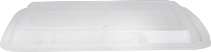 Value+ - 28oz Rectangle Plastic Container - White - Retail Pack