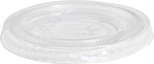 Value+ - 3.25oz-4oz PET Flat Portion Cup Lids - PC400L - 74mm