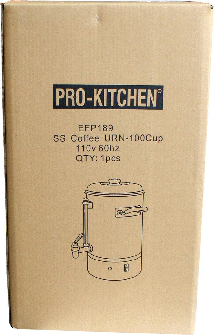 Coffee URN Stainless Steel 100Cup - 110V 60HZ