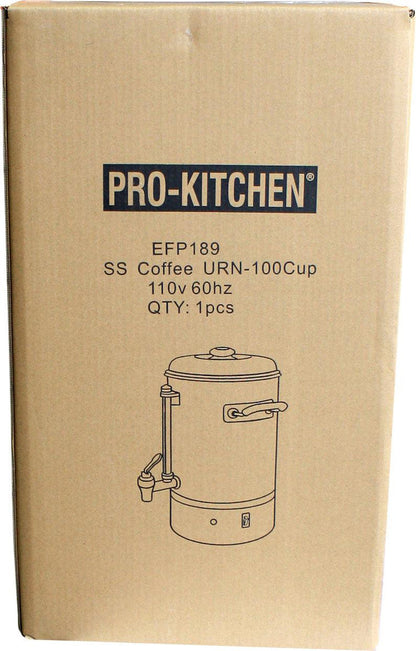 Coffee URN Stainless Steel 100Cup - 110V 60HZ