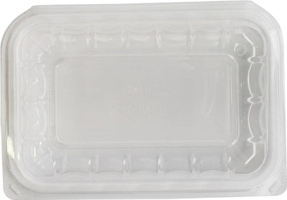 Value+ - YR961W-V - PP Hinged Cont. - 8.9x6.3x2.6" - White w/Clear Lid