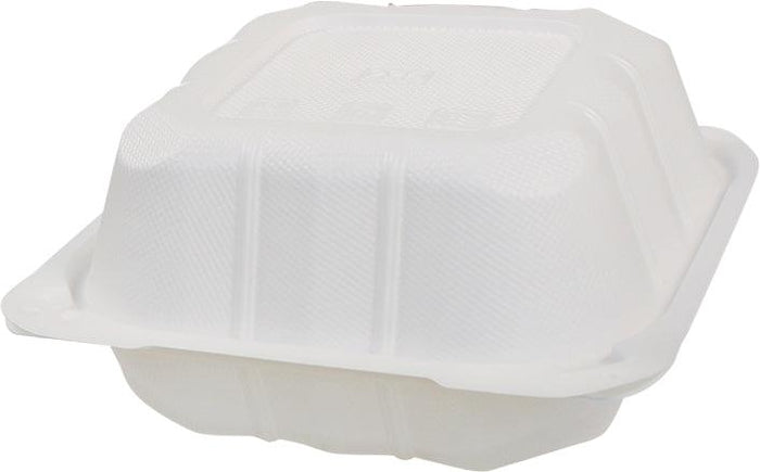 CLR - Eco-Craze - PP-663W-VH - PP Hinged Cont. - 6x6x3" - White