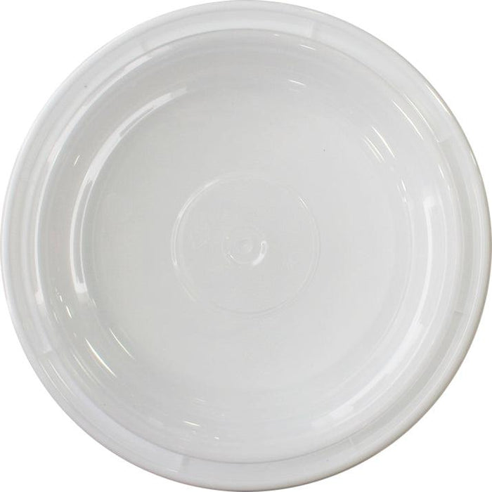 Rhino - Heavy 7" Round PP Combo Container - White